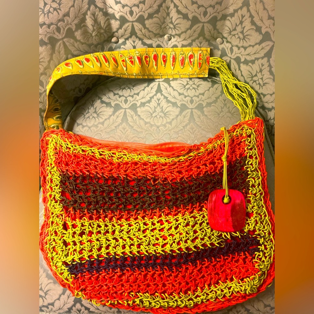 Authentic designer southwestern artist Susan Riedweg bag lined in suede